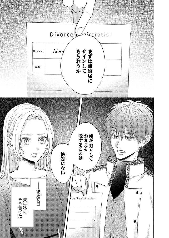 初夜に「おまえを妻として愛することはない」と言った夫の真実　なるみや郁・瀬尾優梨